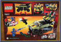 Captain America vs. Hydra from Marvel Super Heroes - Build-a-Figures manufactured by Lego [Back]