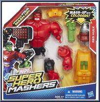 Red Hulk from Marvel Super Hero Mashers - Deluxe manufactured by Hasbro [Front]
