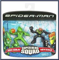 Green Goblin & New Goblin from Marvel Super Hero Squad - Spider-Man Series 3 manufactured by Hasbro [Front]