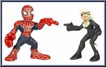 Spider-Man & Black Cat from Marvel Super Hero Squad - Spider-Man Series 4 manufactured by Hasbro [Loose]