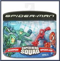 Spider-Man & Scorpion from Marvel Super Hero Squad - Spider-Man Series 3 manufactured by Hasbro [Front]