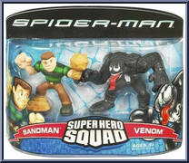 Venom & Sandman from Marvel Super Hero Squad - Spider-Man Series 5 manufactured by Hasbro [Front]