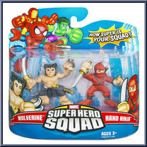 Wolverine & Hand Ninja from Marvel Super Hero Squad - Series  9 manufactured by Hasbro [Front]