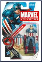 Captain America (Classic) from Marvel Universe - Fury Files - Wave  7 manufactured by Hasbro [Front]