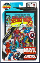 Captain America / Klaw from Marvel Universe - Fury Files - Comic Packs - Secret Wars manufactured by Hasbro [Front]
