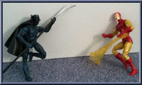 Iron Man vs Black Panther from Marvel Universe - Exclusives manufactured by Hasbro [Loose]