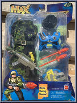 Secret Commando (Blue Vest) from Max Steel - Mission Pack manufactured by Mattel [Front]
