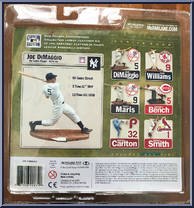 Joe Dimaggio (White Jersey) from McFarlane's Sports Picks - Cooperstown - Series 4 manufactured by McFarlane [Back]