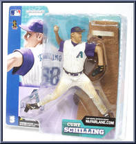Curt Schilling (White Jersey) from McFarlane's Sports Picks - MLB - Series  3 manufactured by McFarlane [Front]