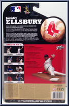 Jacoby Ellsbury (Red Jersey) from McFarlane's Sports Picks - MLB - Series 25 manufactured by McFarlane [Back]