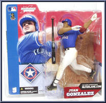 Juan Gonzalez (Blue Jersey) from McFarlane's Sports Picks - MLB - Series  3 manufactured by McFarlane [Front]