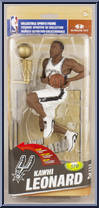 Kawhi Leonard (White Uniform) from McFarlane's Sports Picks - NBA - Series 26 manufactured by McFarlane [Front]