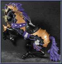 Black Knight / Horse from Medieval Knights - Basic Series manufactured by Chap Mei [Loose]