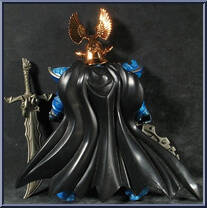 Blue Knight / Horse from Medieval Knights - Basic Series manufactured by Chap Mei [Loose]