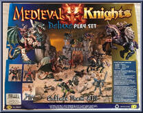 Blue Knight / Horse from Medieval Knights - Basic Series manufactured by Chap Mei [Back]