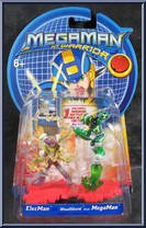 ElecMan vs WoodShield from MegaMan NT Warrior - 2-Packs manufactured by Mattel [Front]
