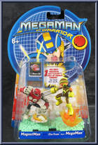 MagnetMan vs ElecTeam from MegaMan NT Warrior - 2-Packs manufactured by Mattel [Front]