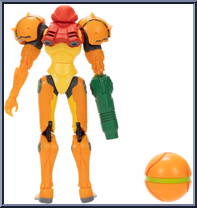Samus (with Morphball) (Metroid Prime 2) from Metroid - Basic Series manufactured by Jakks Pacific [Loose]