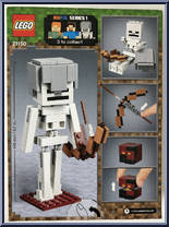 Skeleton BigFig with Magma Cube from Minecraft - Basic Series manufactured by Lego [Back]