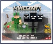 Alex vs Wither from Minecraft - Basic Series manufactured by Mattel [Front]