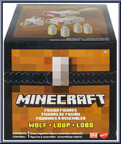 Wolf from Minecraft - Fusion Figures manufactured by Mattel [Front]