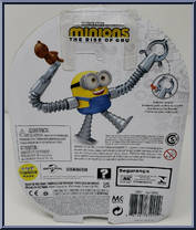 Bob (Arm Stretch) from Minions - Rise of Gru - Basic Series manufactured by Mattel [Back]