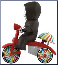 Fiend (Black with Red Trike) from Misfits - Super Cycles manufactured by Super7 [Loose]