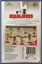 Dave Justice from MLB Headliners - 1996 Season manufactured by Corinthian [Back]