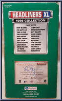 Mark McGwire from MLB Headliners - 1999 Season - XL manufactured by Corinthian [Back]