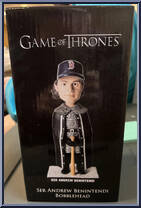Andrew Benintendi (Boston Red Sox) (Game of Thrones) from MLB - Stadium Giveaways - Bobbleheads manufactured by Unknown [Front]