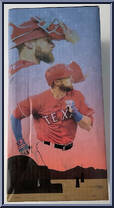Master Jedi Jonathan Lucroy (Texas Rangers) from MLB - Stadium Giveaways - Bobbleheads manufactured by Unknown [Back]