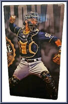 Jonathan Lucroy (Batting) (Milwaukee Brewers) from MLB - Stadium Giveaways - Bobbleheads manufactured by Unknown [Front]