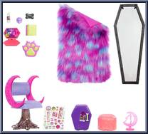 Clawdeen Wolf Bedroom Playset from Monster High - Playsets manufactured by Mattel [Loose]