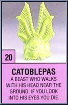 Catoblepas from Monster in My Pocket - Series 1 manufactured by Matchbox [Loose]
