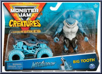 Megalodon / Big Tooth (Blue) from Monster Jam - Creatures - Basic Series manufactured by Spinmaster [Front]