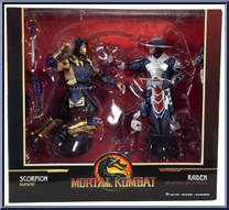 Scorpion / Raiden from Mortal Kombat - Basic Series manufactured by McFarlane [Front]
