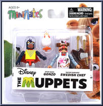 Stunt Show Gonzo / Swedish Chef (Batter Damaged) from Muppets - Minimates - Series 1 manufactured by Diamond Select [Front]
