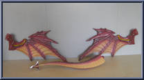Pyre (Fire Dragon of Tara) from Mystic Knights of Tir Na Nog - Beasts manufactured by Bandai [Loose]