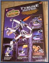 Tyrune (3-Headed Hydra of Temrach) from Mystic Knights of Tir Na Nog - Beasts manufactured by Bandai [Back]