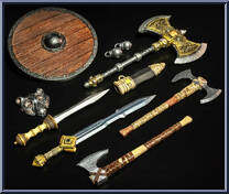 Barbarian Weapons from Mythic Legions - Rising Sons - Accessories manufactured by Four Horsemen [Loose]
