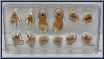 Hands and Feet from Mythic Legions - Arethyr - Accessories manufactured by Four Horsemen [Back]