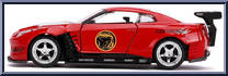 2009 Nissan GT-R (R35) from Nano Hollywood Rides - Power Rangers manufactured by Jada Toys [Loose]