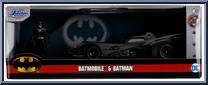 Batmobile & Batman from Nano Hollywood Rides - Batman manufactured by Jada Toys [Front]