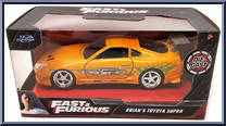 Brian's Toyota Supra from Nano Hollywood Rides - Fast & Furious manufactured by Jada Toys [Front]