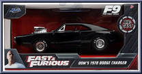 Dom's 1970 Dodge Charger from Nano Hollywood Rides - Fast & Furious manufactured by Jada Toys [Front]
