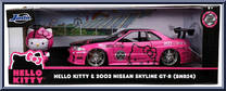 Hello Kitty & 2002 Nissan Skyline GT-R (BNR34) from Nano Hollywood Rides - Hello Kitty manufactured by Jada Toys [Front]