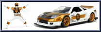 White Ranger & 2002 Honda NSX Type-R Japan Spec from Nano Hollywood Rides - Power Rangers manufactured by Jada Toys [Loose]