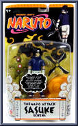 Sasuke Uchiha (Tornado Attack) from Naruto - Deluxe Training manufactured by Mattel [Front]