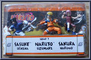Squad 7 from Naruto - 3" Figures manufactured by Mattel [Front]