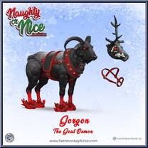 Gorgon the Goat Demon from Naughty or Nice Collection - Reindeer manufactured by Fresh Monkey Fiction [Loose]